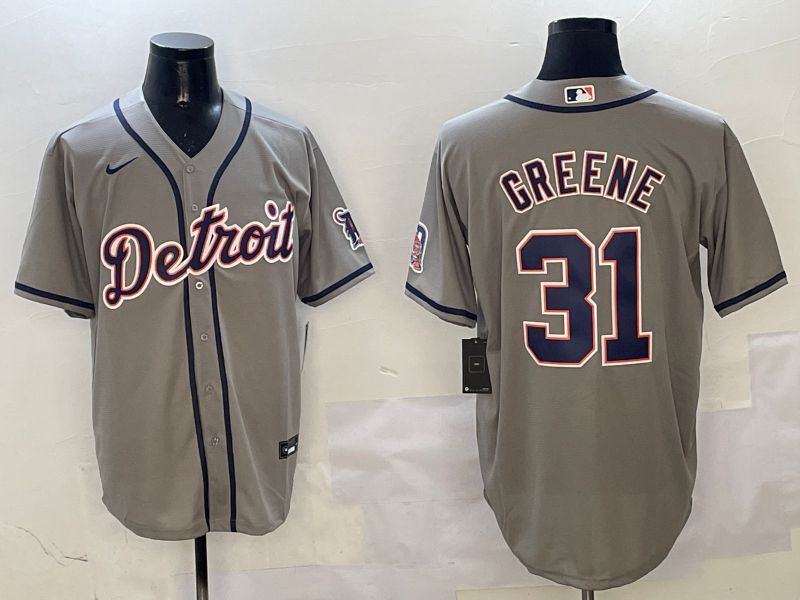 Men Detroit Tigers #31 Greene Grey Game 2025 Nike MLB Jersey style 3121->detroit tigers->MLB Jersey